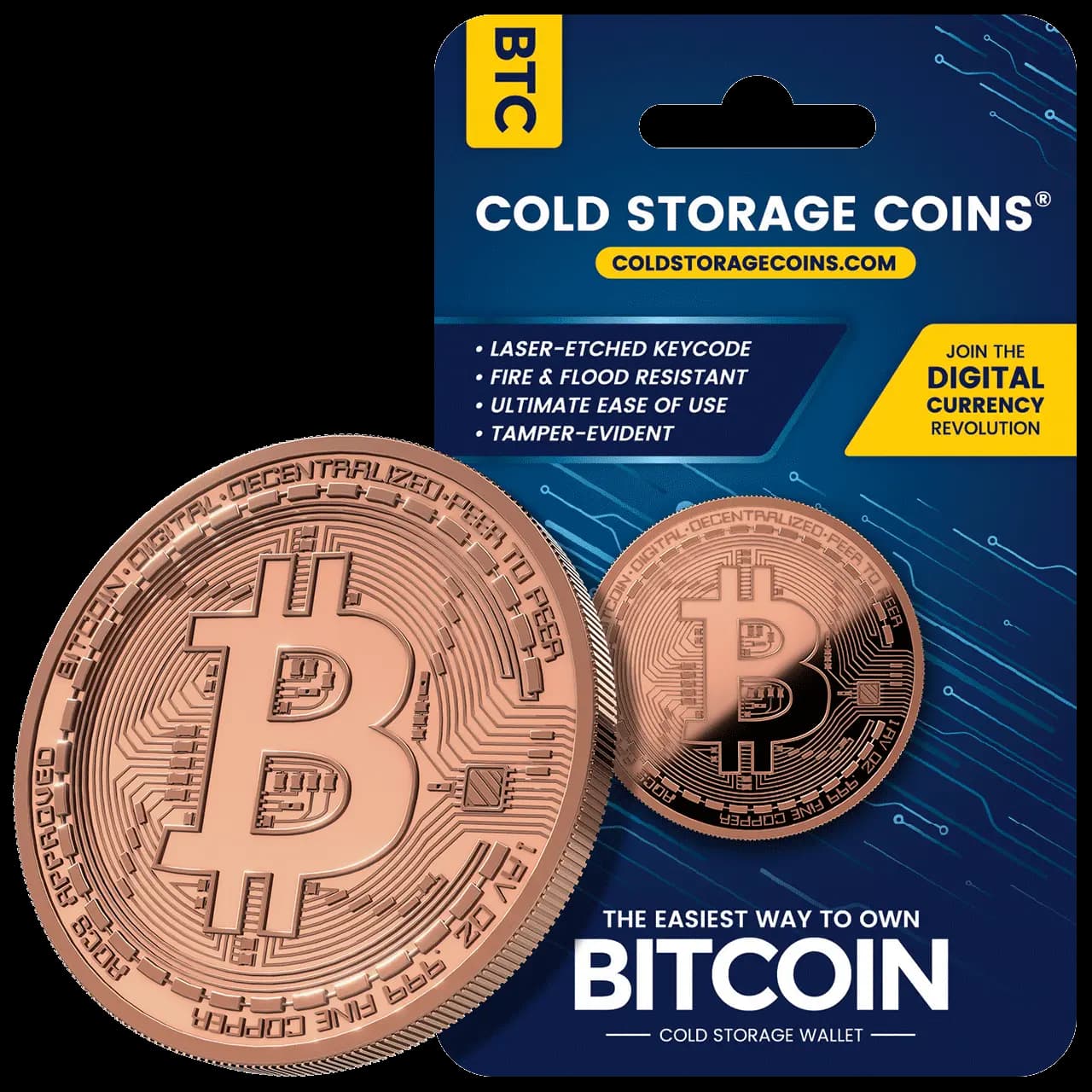 Bitcoin BTC Cold Storage Wallet