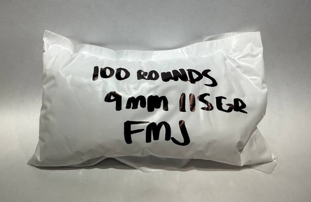 Loose 9mm, 115g, FMJ (bag of 100 rounds) - Image 1